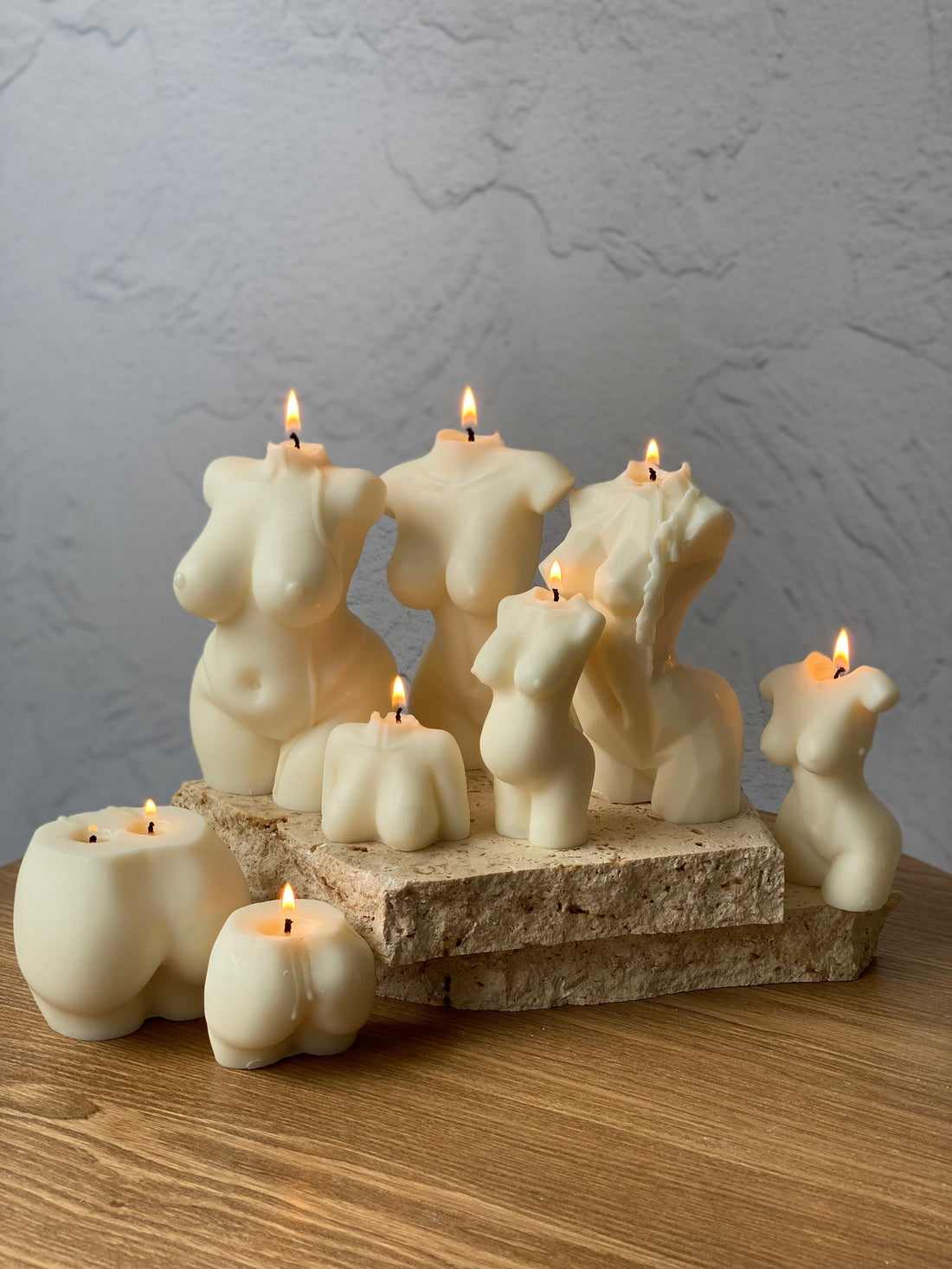 Sculptural female body candles Australia
