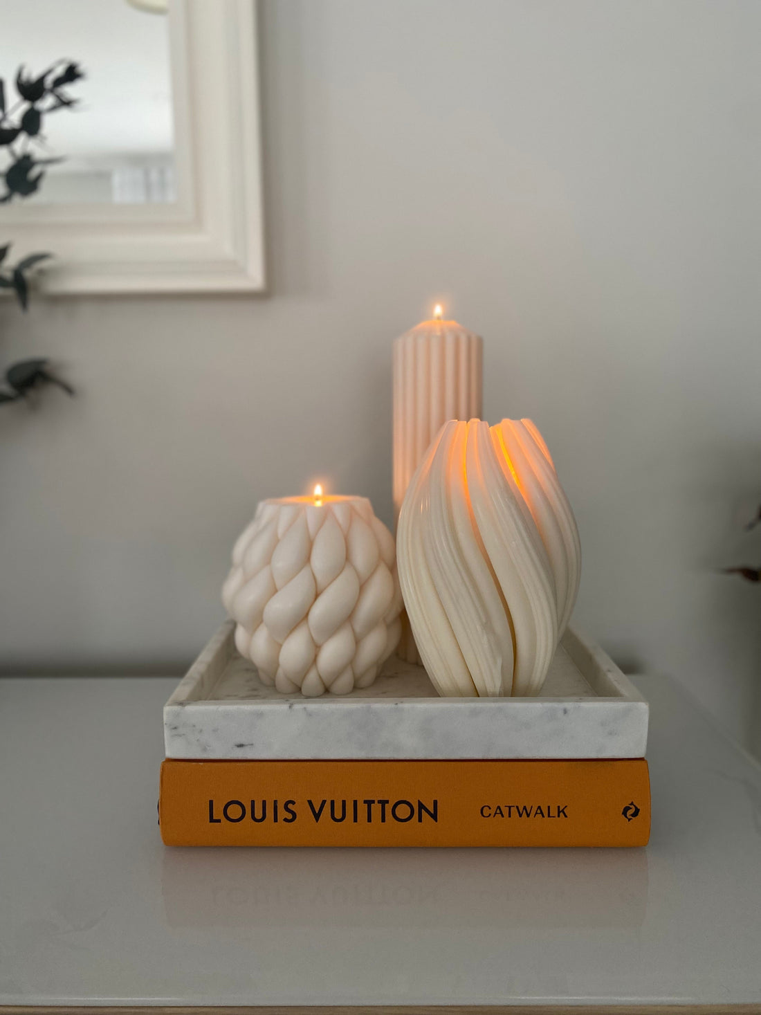 Large Decorative Sculptural candles by Sculptedwax