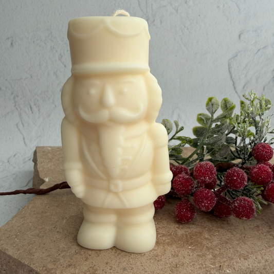 Christmas Candy Nutcracker Candle | Festive Candles Australia