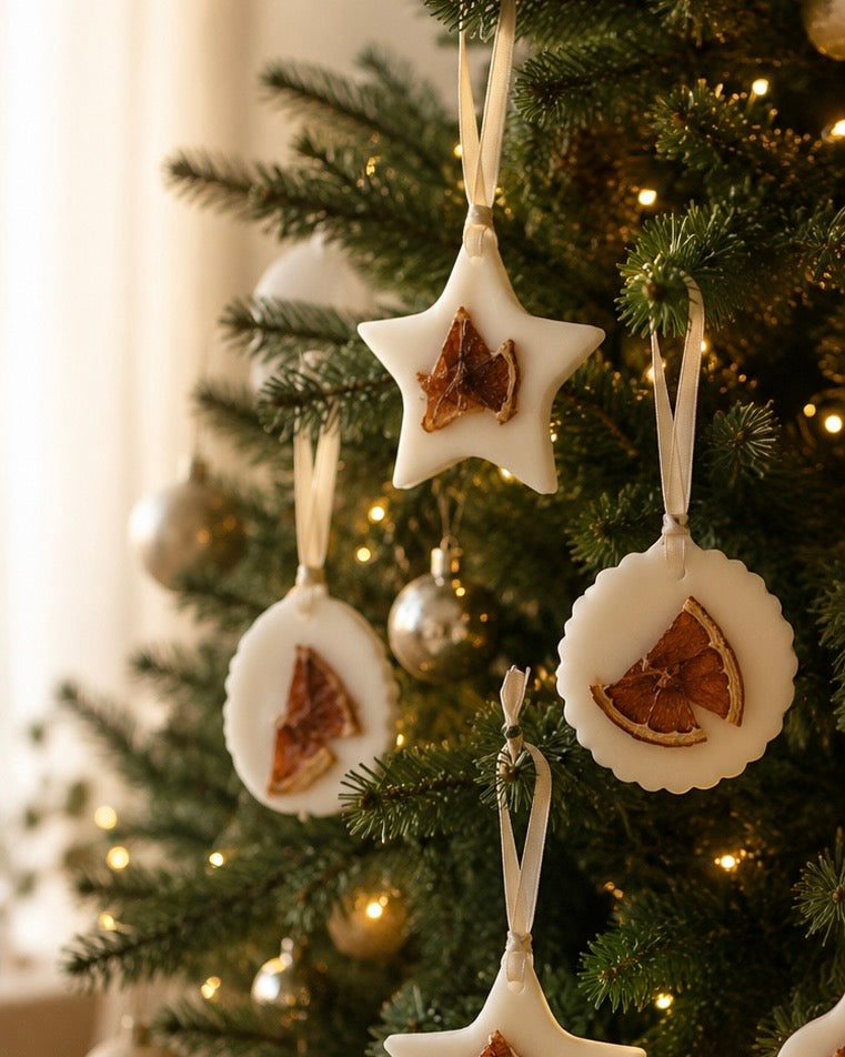 Christmas scented wax melt ornaments hand-poured in Australia | Christmas gift ideas 