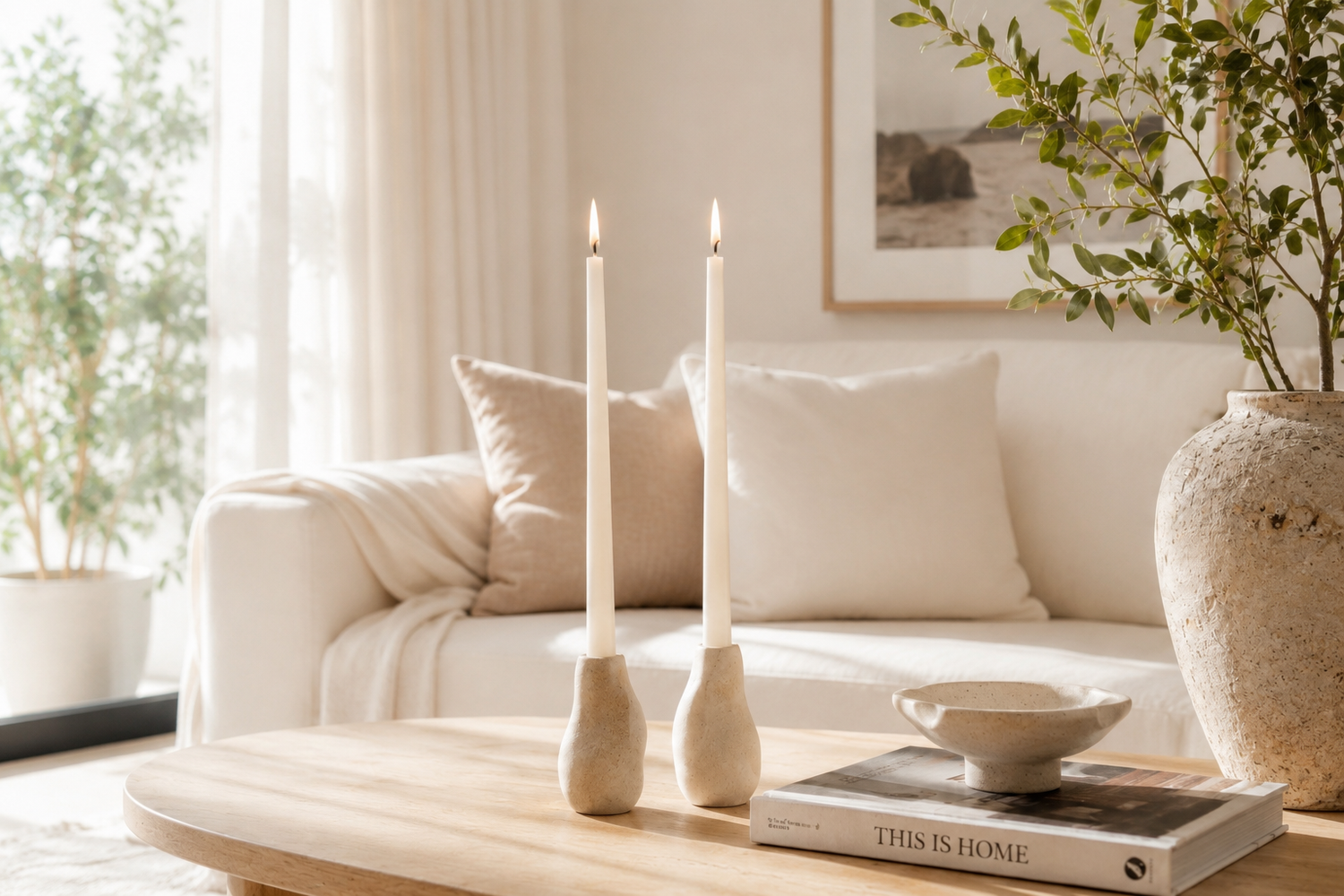 Taper Candles Australia in modern home 