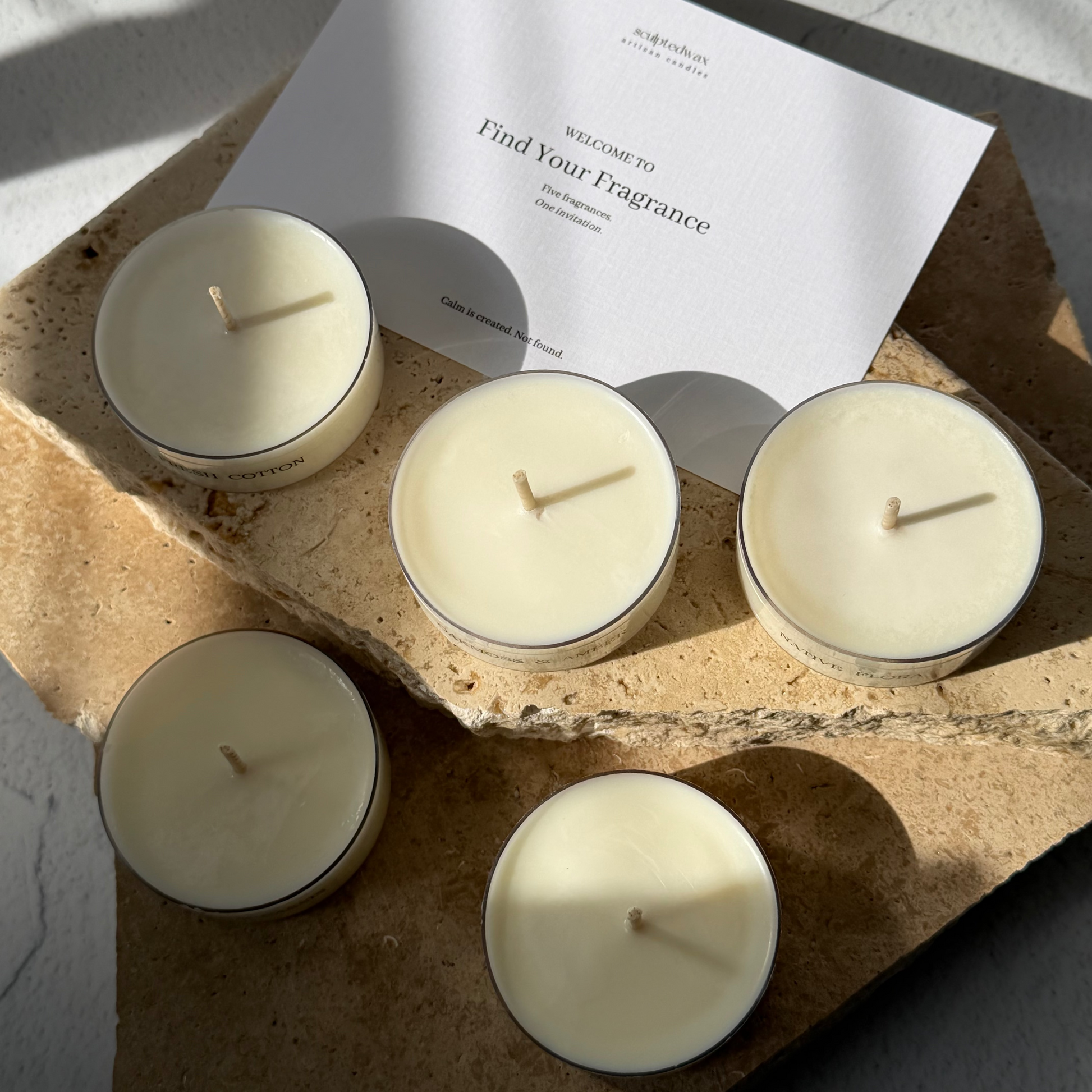 Find Your Fragrance Tealight Discovery Set | Five Tealight Candles Australia