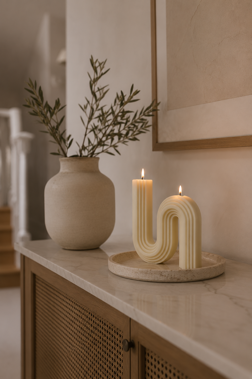 Geo Decorative Sculptural Candle Australia