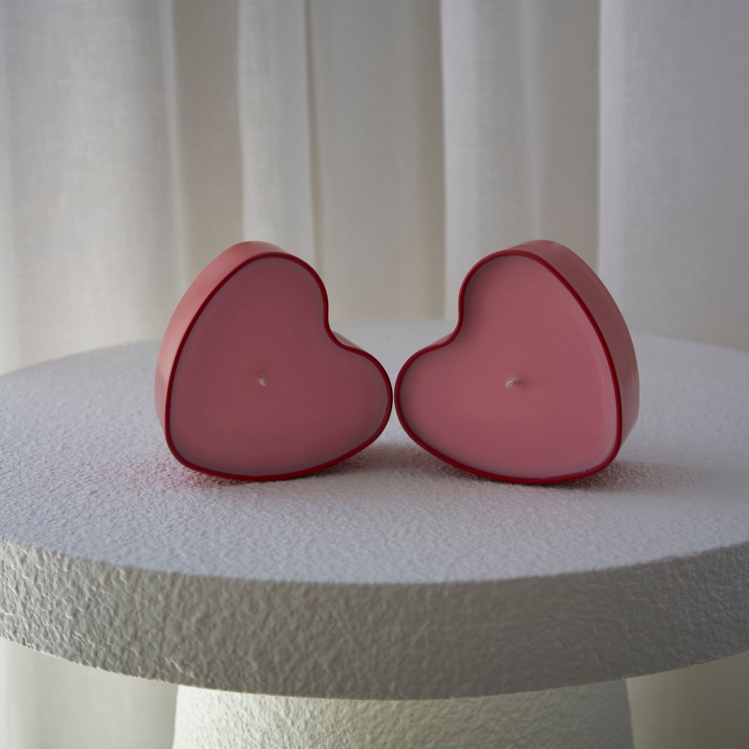 Pink and Red Candles | Heart Tin Candle | Heart shaped Candle | Eco-Friendly candles