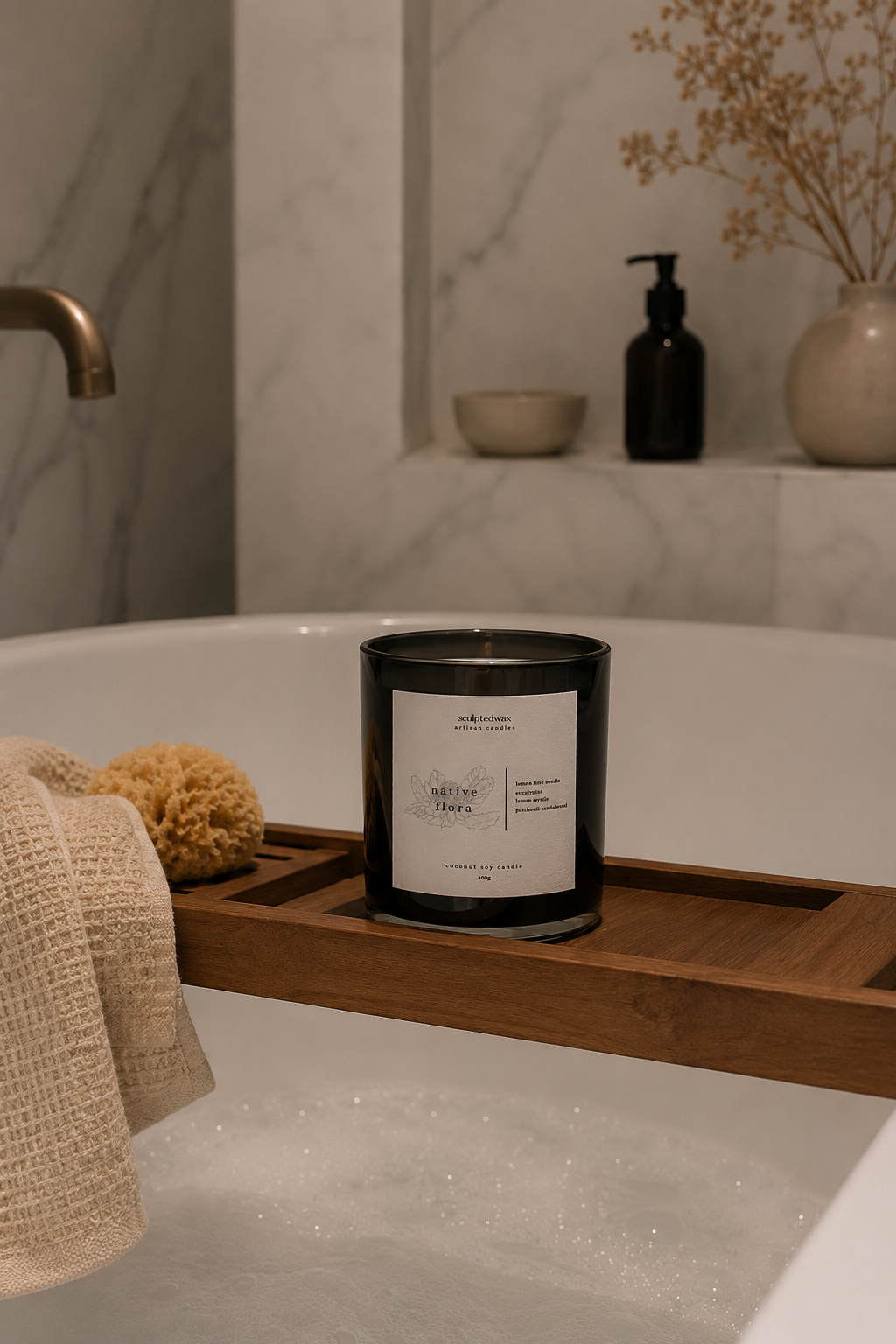 Australian Bush Scented Candle in Australia made with natural wax for creating calm
