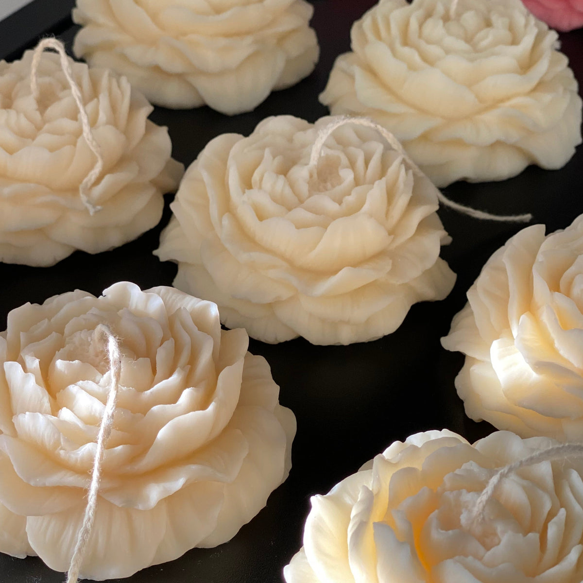 Peony Flower Candle Package Aus 