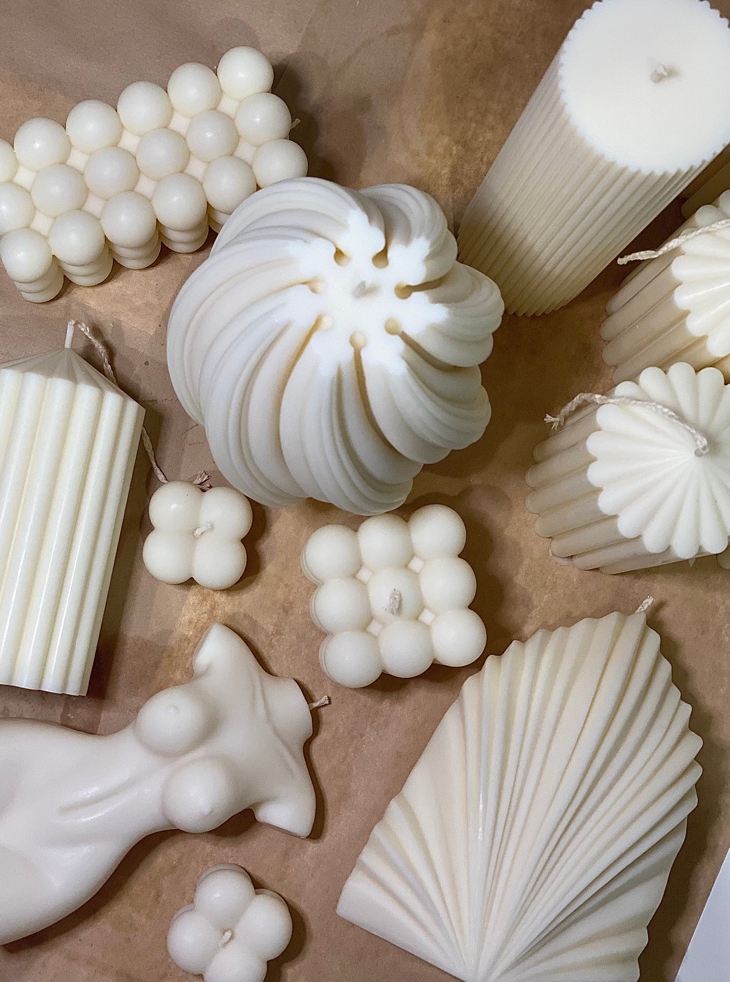 Sculptural Pillar Candles Australia