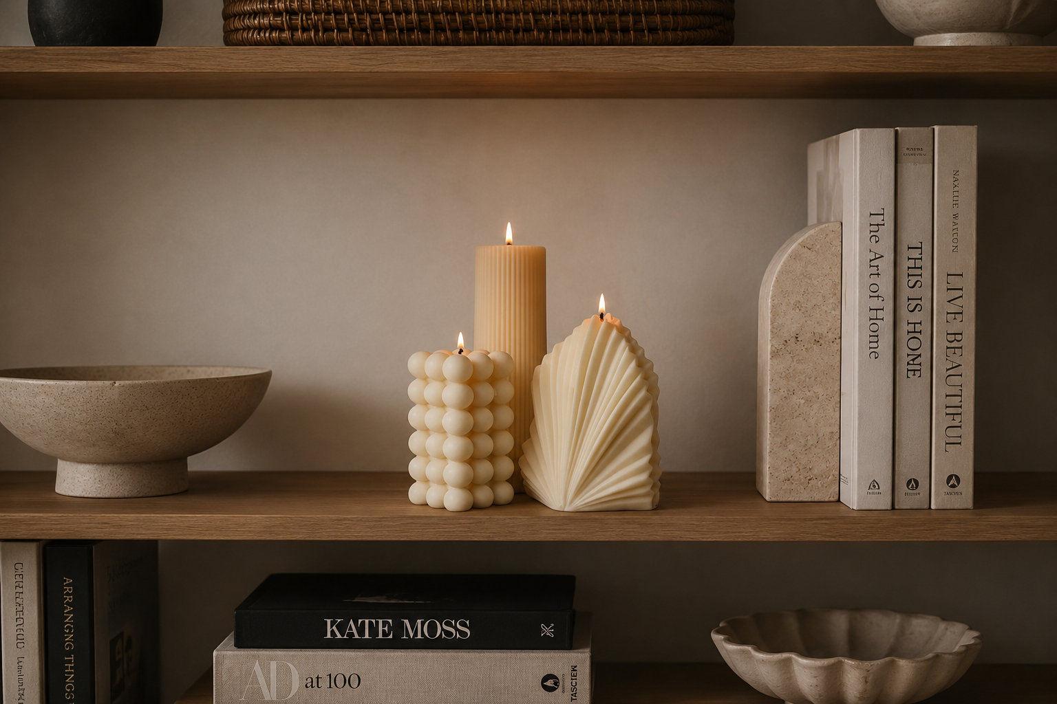 Sculptural Candle Gift Sets Under $100 in Australia made with natural wax