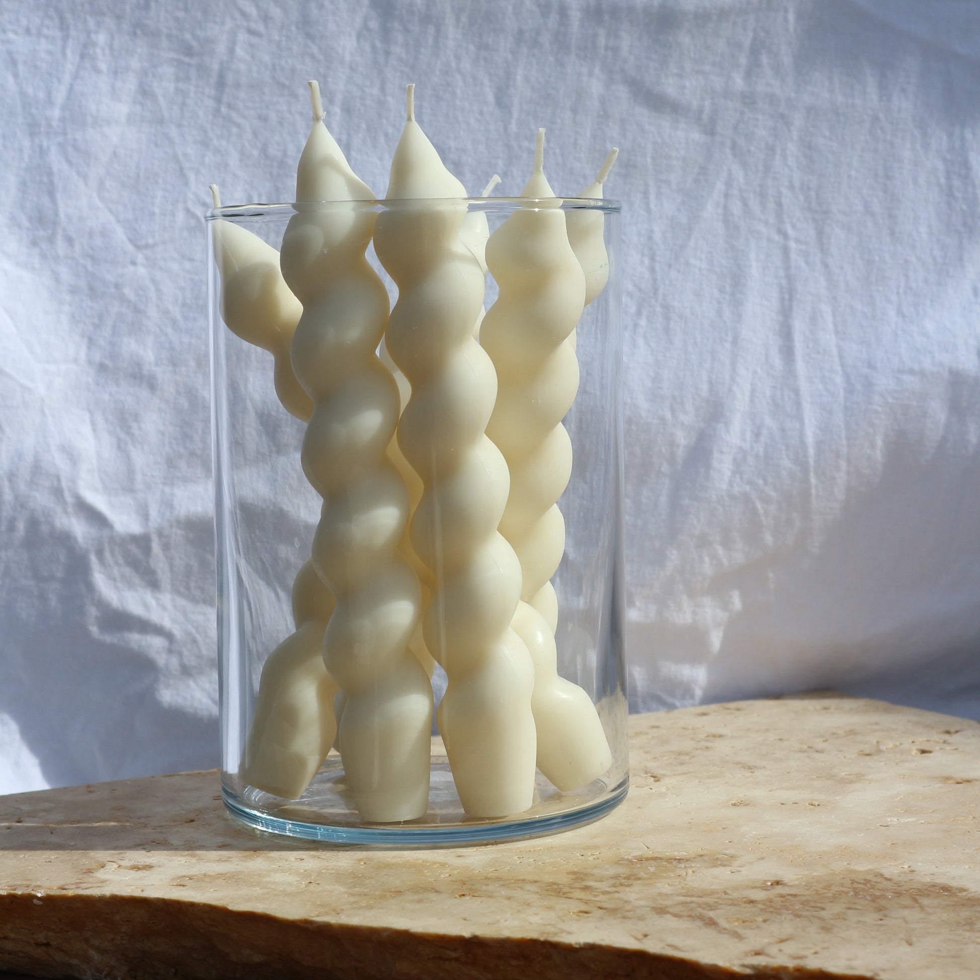 Modern soy taper candles for dining table and slow evenings