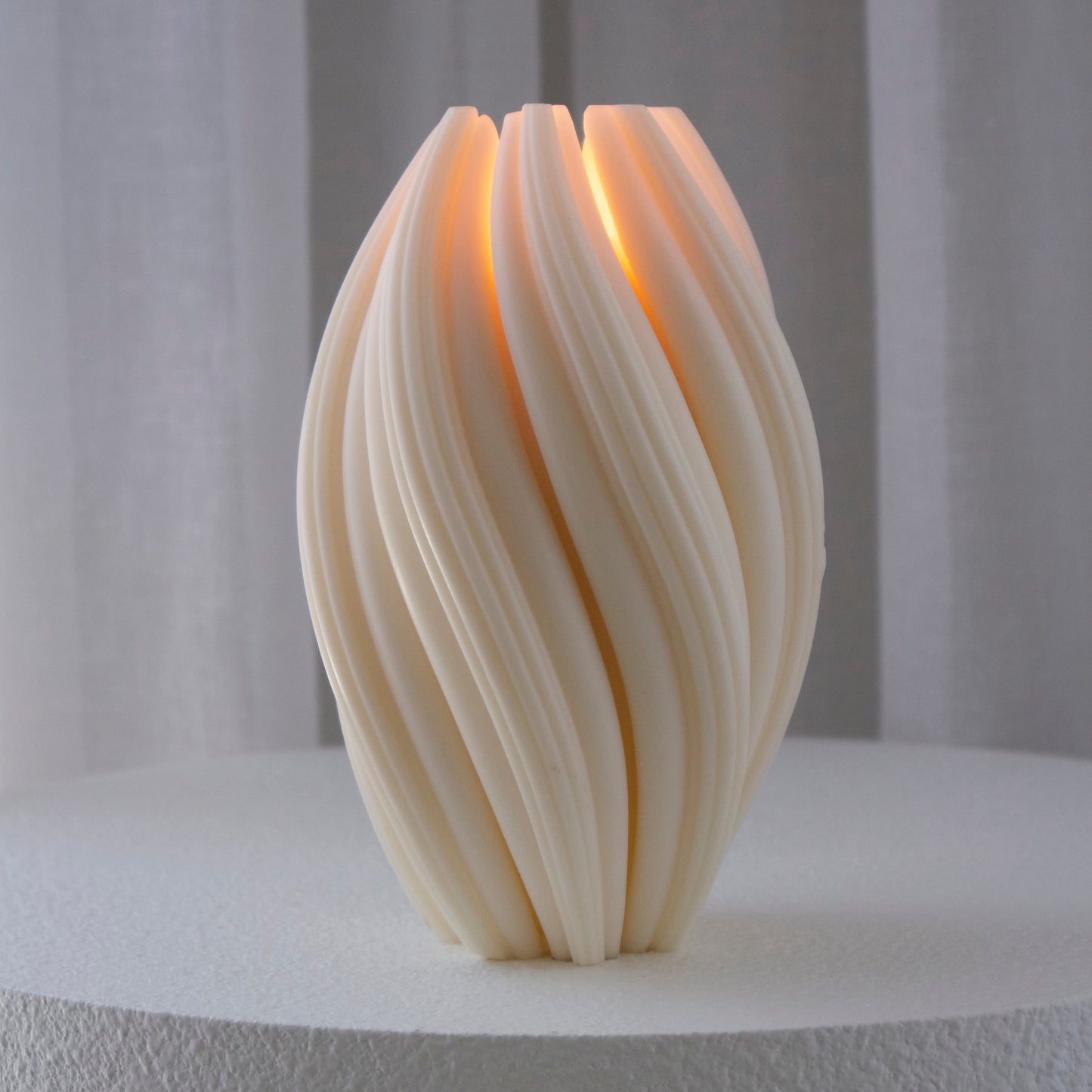 whirl large sculptural soy candle Australia
