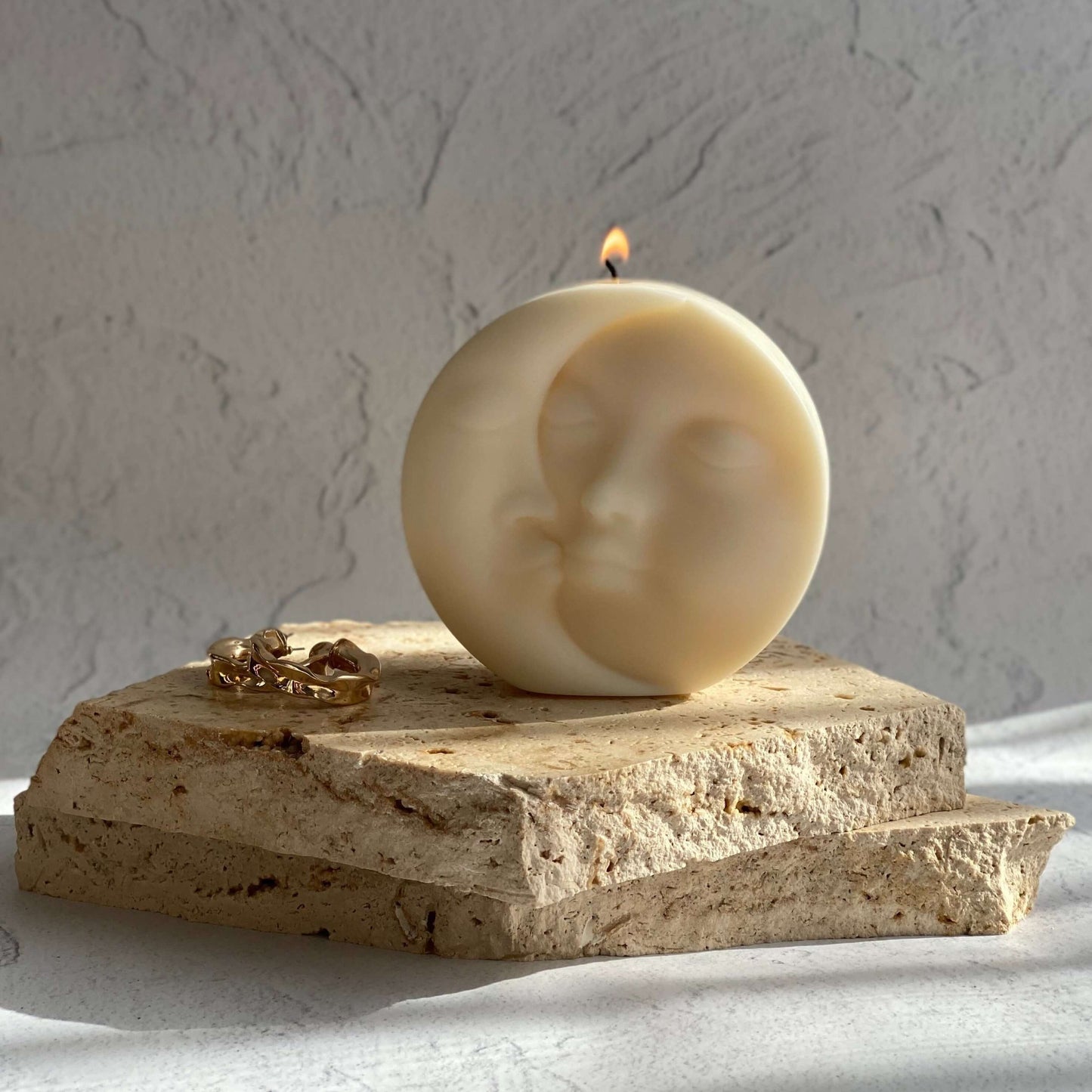 moon and sun astrology soy wax candles by sculptedwax