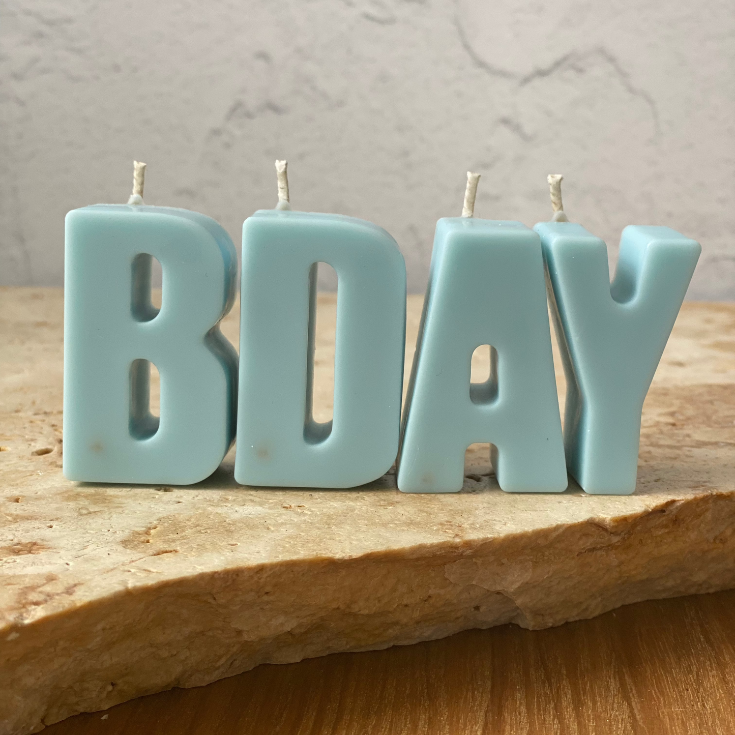 Personalised blue Alphabet Birthday Candles | Blue cake letters | birthday letters | personalised candles