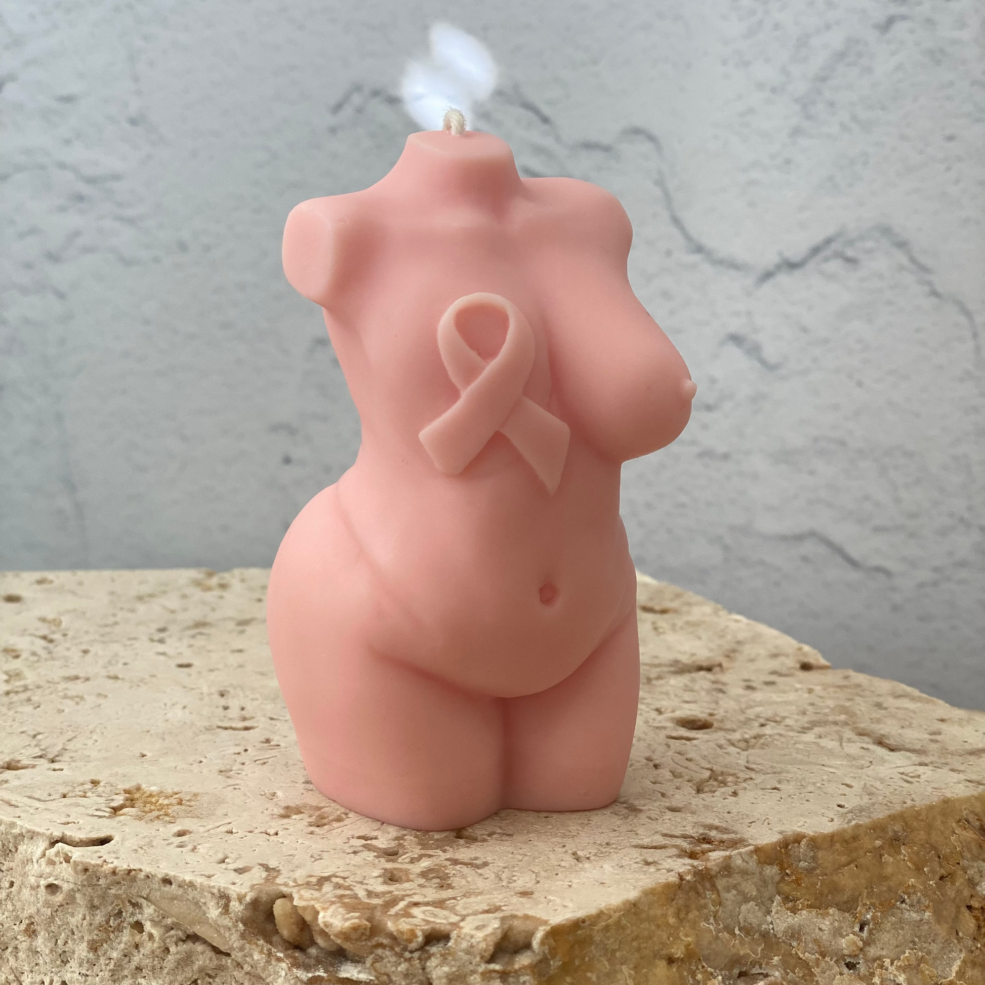 Fighter Breast Cancer Awareness Candle Gift Idea for a breast cancer survivor 
