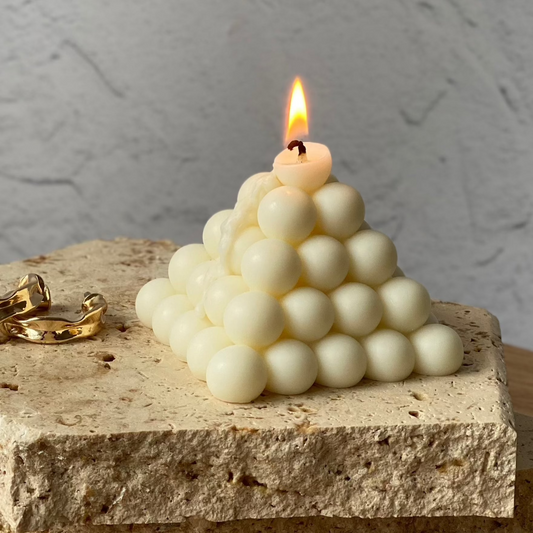 Bubble Pyramid Soy wax Candle Australia