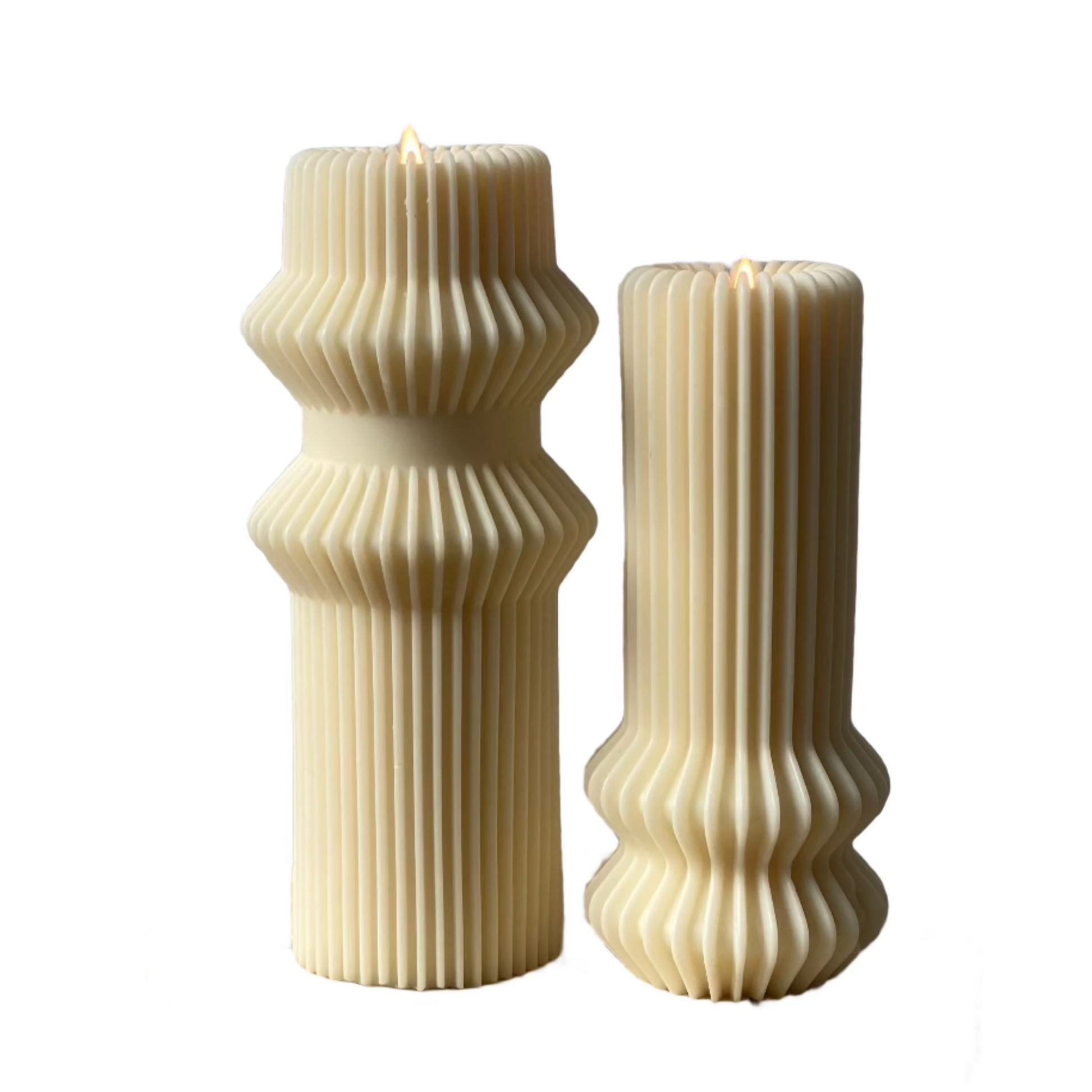 Casa Ribbed Pillar Candle Gift Set Australia