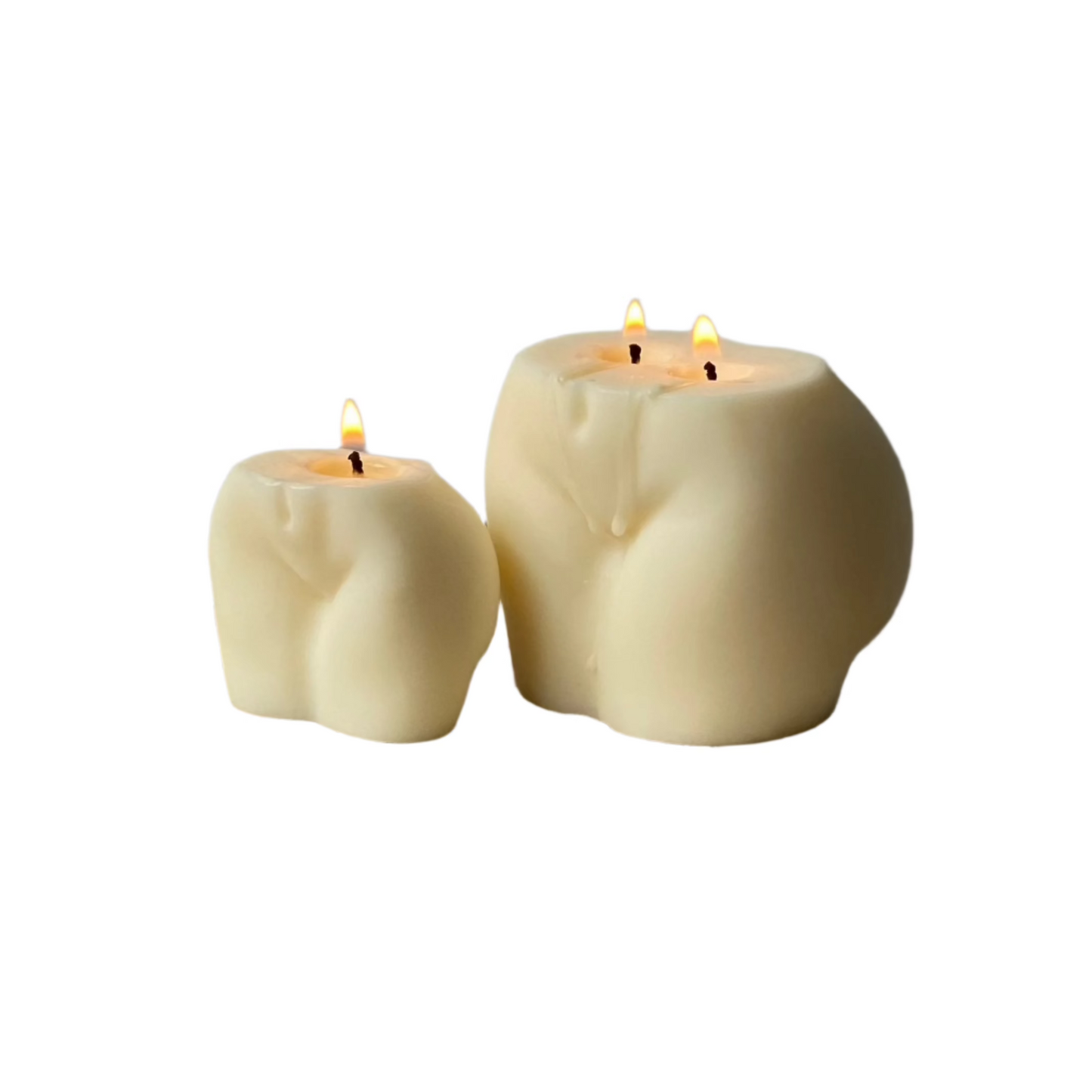 female body sculptural soy candle gift set